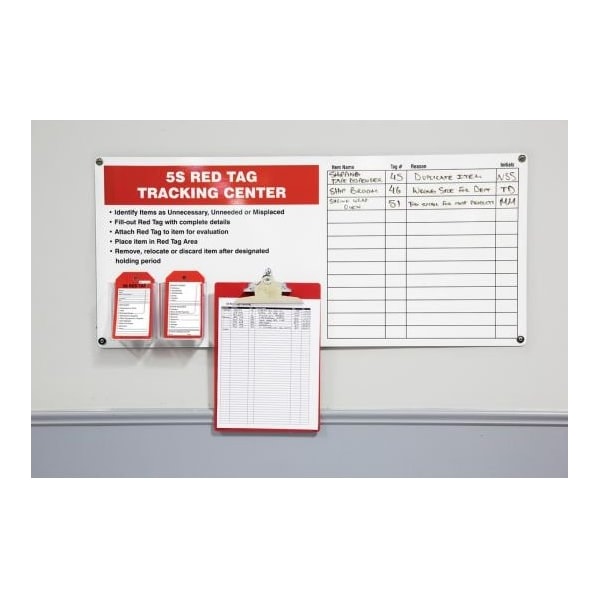 Accuform 5S RED TAG TRACKING CENTERS OPTION TAC502 TAC502 - main